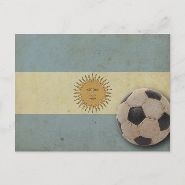 Cartão Postal Bandeira Antiga da Argentina (Frente)