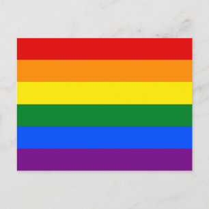Cartão Postal Bandeira Arco-Íris LGBT
