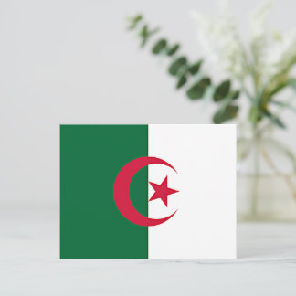 Cartão Postal bandeira argelina