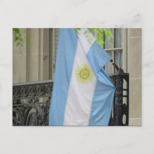 Cartão Postal bandeira argentina