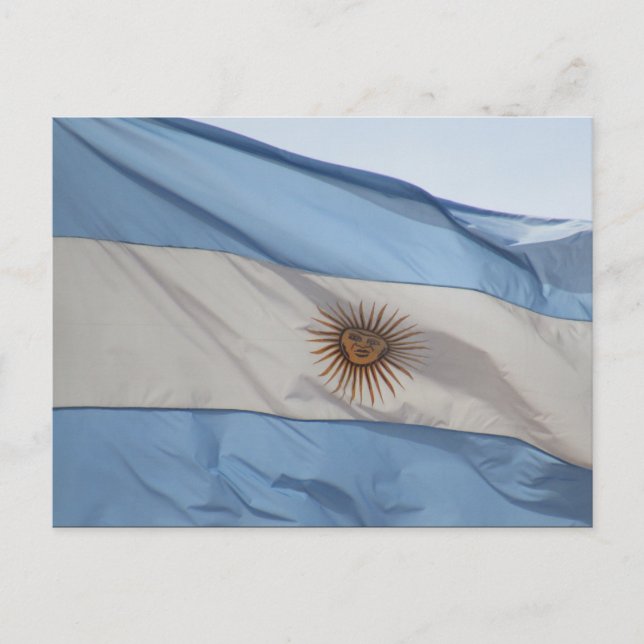 Cartão Postal bandeira argentina (Frente)
