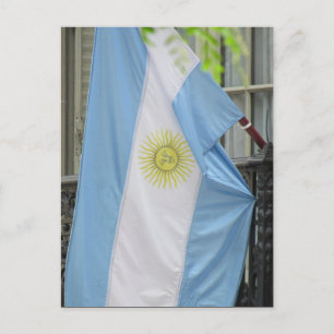 Cartão Postal bandeira argentina