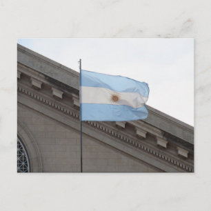 Cartão Postal bandeira argentina