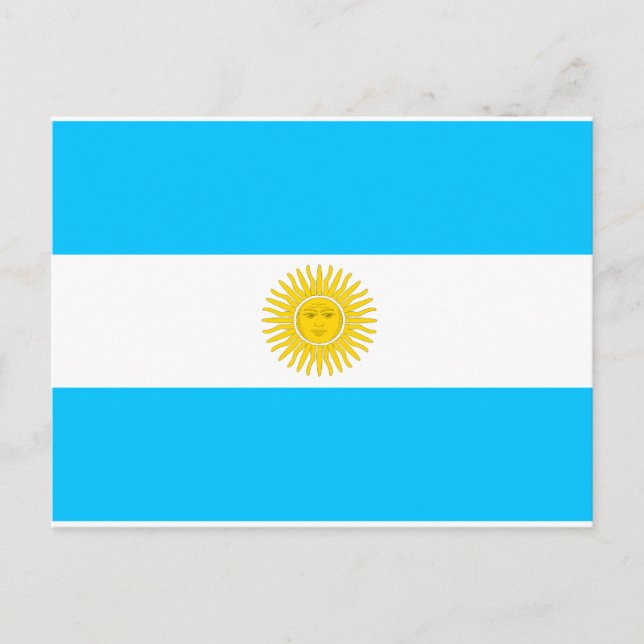 Cartão Postal Bandeira Argentina (Frente)