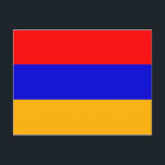 Cartão Postal Bandeira armênia<br><div class="desc">Bandeira Roupa,  presentes e engrenagens Mostre o seu Orgulho Internacional sobre Bandeiras de todas as Nações Soberanas,  de A a Z. Flag Gifts,  Flag Menswear,  Flag Womenswear,  Flag Hoodies,  Flag Hats,  Flag Buttons,  Flag Stickers,  Flag Magnets,  Flag Mugs,  Flag Bumper,  Flag Lugar de Bandeira/Viagem Gear   mais! www.FlagSwag.com & www.SuperFlagShop.com</div>