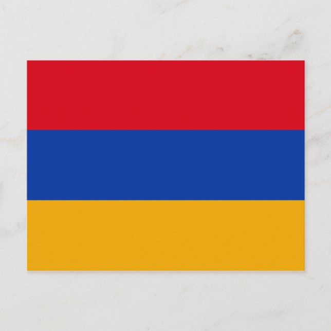 Cartão Postal Bandeira Armênio Patriótica (Frente)
