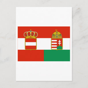 Cartão Postal Bandeira Áustria-Hungria (1869-1918)