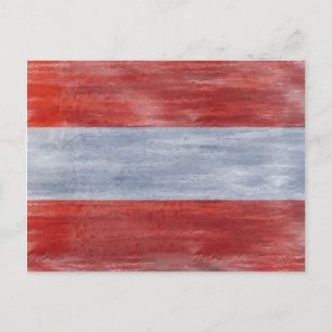 Cartão Postal Bandeira austríaca em perigo