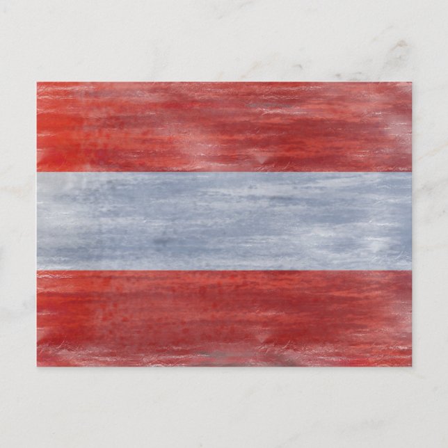 Cartão Postal Bandeira austríaca em perigo (Frente)
