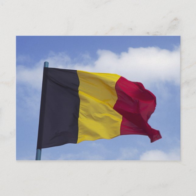 Cartão Postal bandeira belga RF) (Frente)
