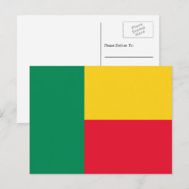 Cartão Postal Bandeira Beninense, Bandeira do Benim