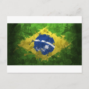 Cartão Postal Bandeira-Brasil-