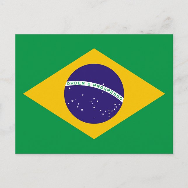 Cartão Postal bandeira brasileira (Frente)