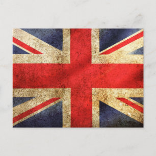 Cartão Postal bandeira britânica