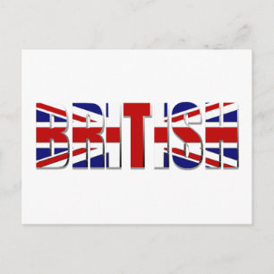 Cartão Postal Bandeira britânica Reino Unido Inglaterra Wales Sc