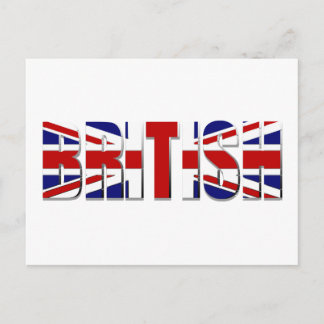 Cartão Postal Bandeira britânica Reino Unido Inglaterra Wales Sc