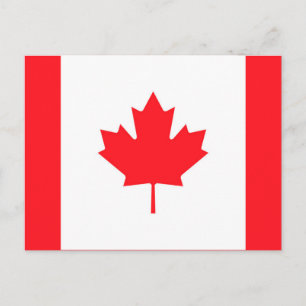 Cartão Postal Bandeira Canadá
