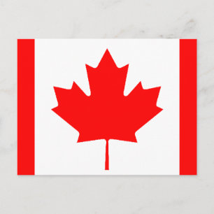 Cartão Postal Bandeira canadense