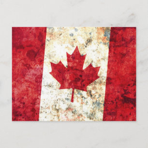 Cartão Postal Bandeira canadense