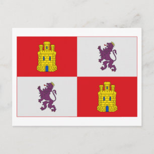 Cartão Postal Bandeira Castilla y León