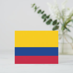 Cartão Postal bandeira colombiana