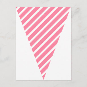 Cartão Postal Bandeira Colorida Rosa-Quente com Faixa Diária