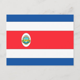 Cartão Postal Bandeira Costa Rica
