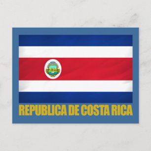 Cartão Postal Bandeira Costa Rica
