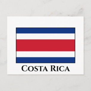 Cartão Postal Bandeira Costa Rica