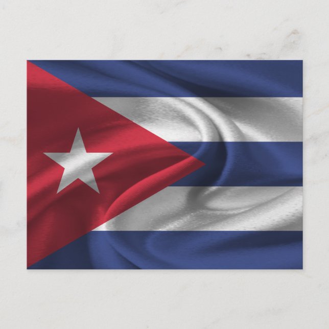 Cartão Postal Bandeira Cuba (Frente)