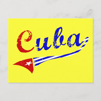 Cartão Postal Bandeira Cubana