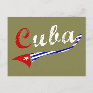 Cartão Postal Bandeira Cubana