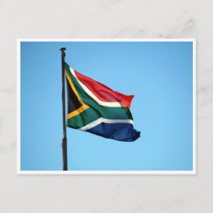 Cartão Postal bandeira da áfrica do sul