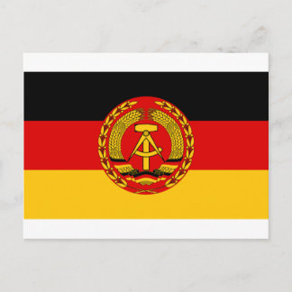 Cartão Postal Bandeira da Alemanha Oriental - Flagge der DDR (GD