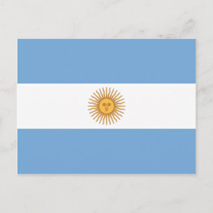 Cartão Postal Bandeira da Argentina