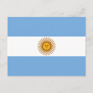 Cartão Postal Bandeira da Argentina