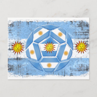 Cartão Postal Bandeira da Argentina