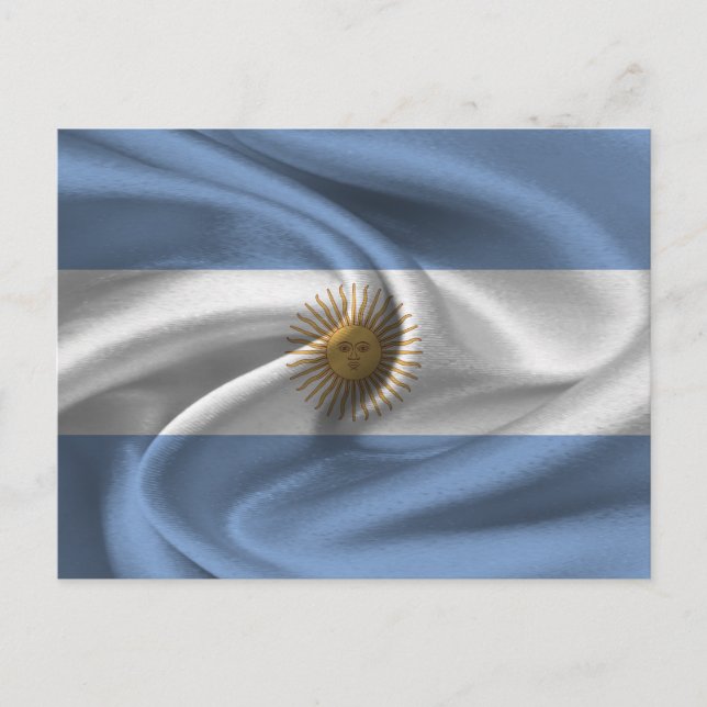 Cartão Postal Bandeira da Argentina (Frente)