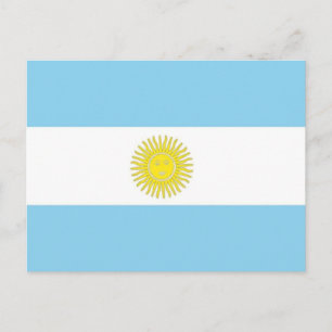 Cartão Postal Bandeira da Argentina