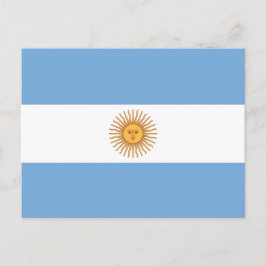 Cartão Postal Bandeira da Argentina