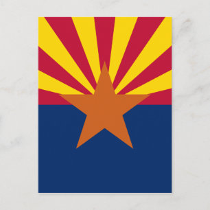 Cartão Postal Bandeira da Arizona