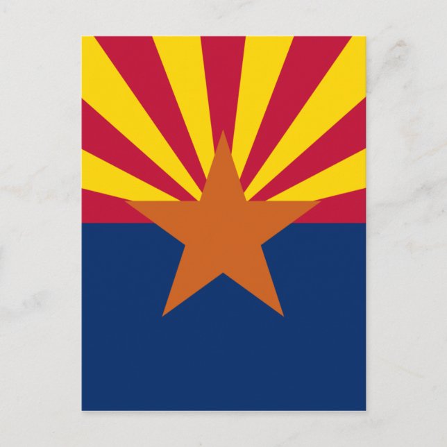 Cartão Postal Bandeira da Arizona (Frente)