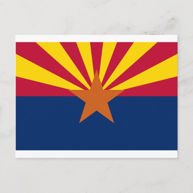 Cartão Postal Bandeira da Arizona (Frente)