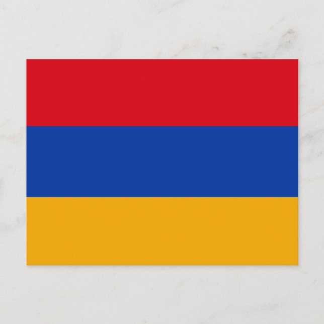 Cartão Postal Bandeira da Armênia (Frente)
