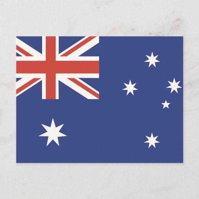 Cartão Postal Bandeira da Austrália (Frente)