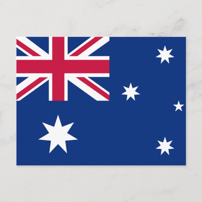 Cartão Postal Bandeira da Austrália (Frente)