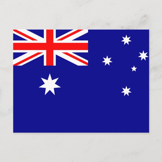 Cartão Postal Bandeira da Austrália (Frente)
