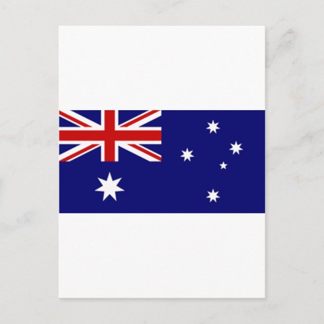Cartão Postal Bandeira da Austrália (Frente)