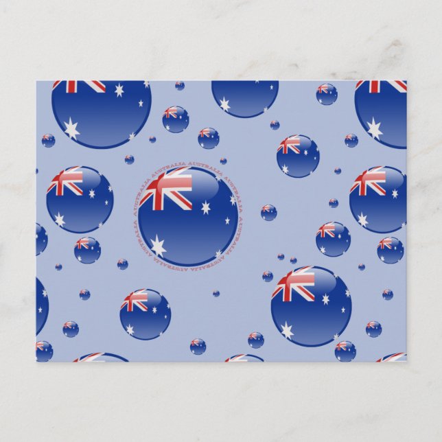 Cartão Postal Bandeira da Austrália (Frente)