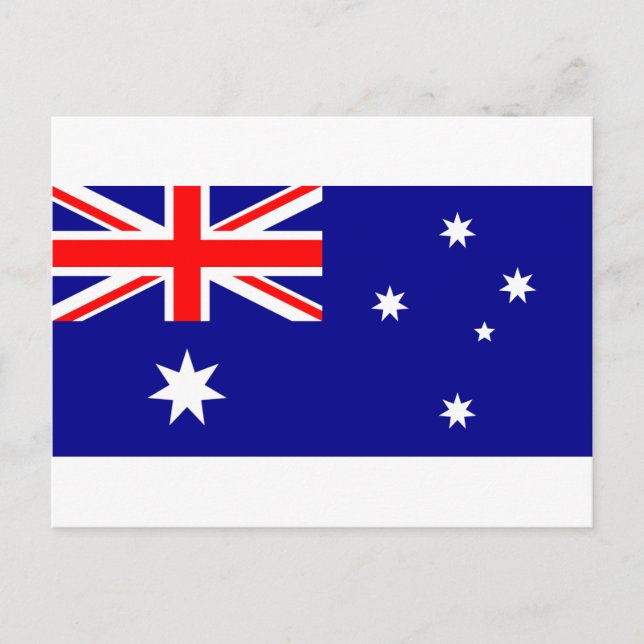 Cartão Postal Bandeira da Austrália - Bandeira da Austrália (Frente)